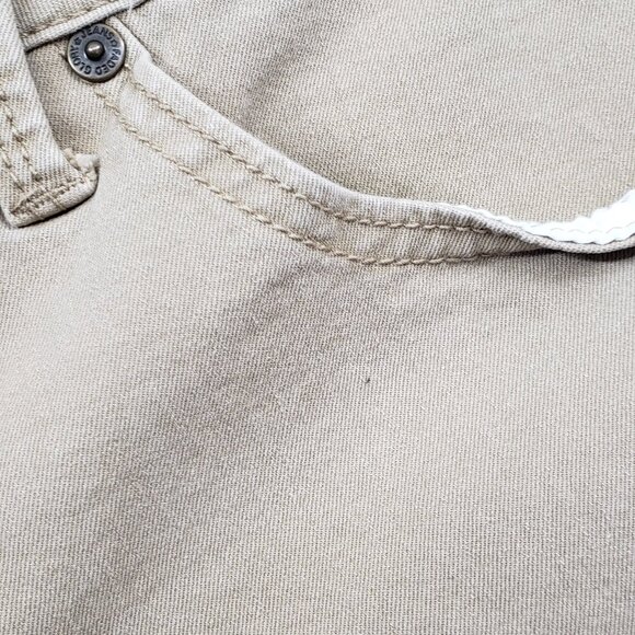 Boot Cut Denim Faded Glory Mid Rise Ultimate Boot Tan Stretch Jeans Size 18P - Picture 5 of 6